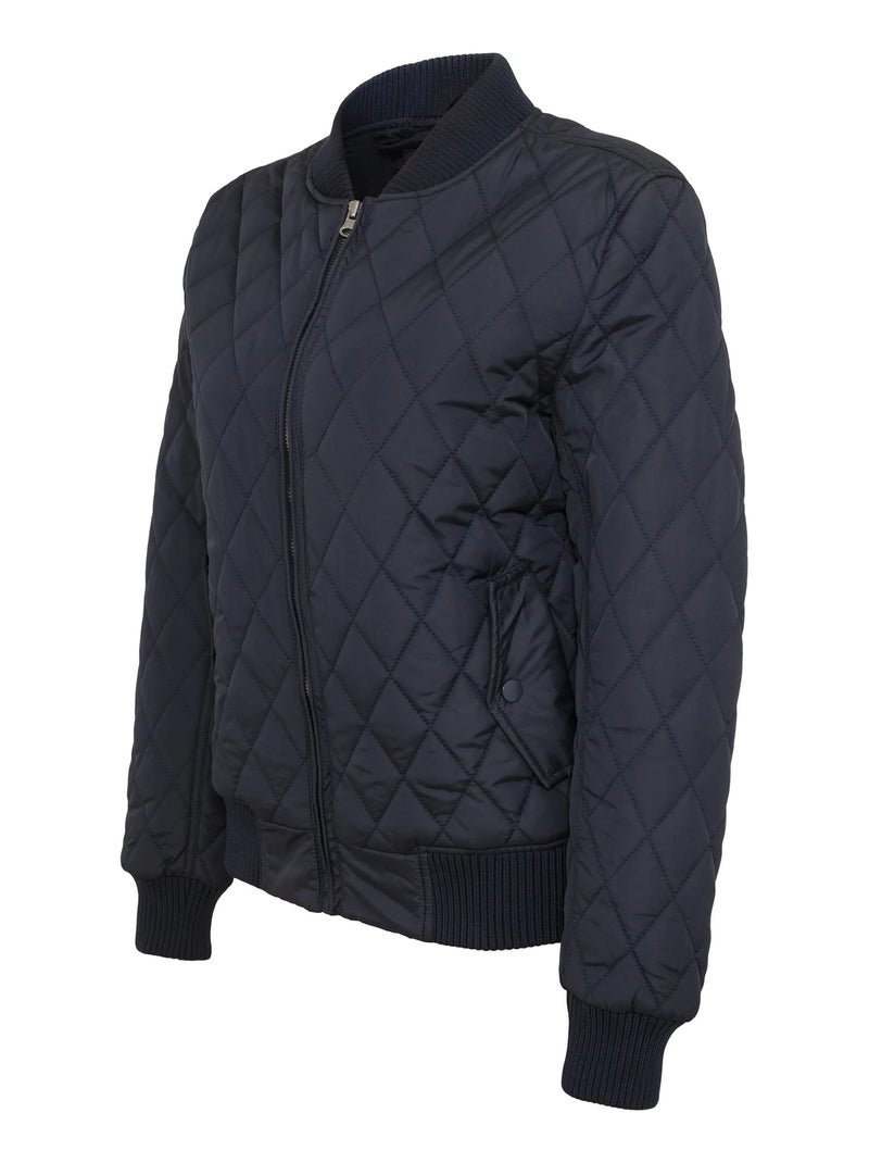 Urban Classics - Veste motif/style Losange Bleu marine - Kiabi