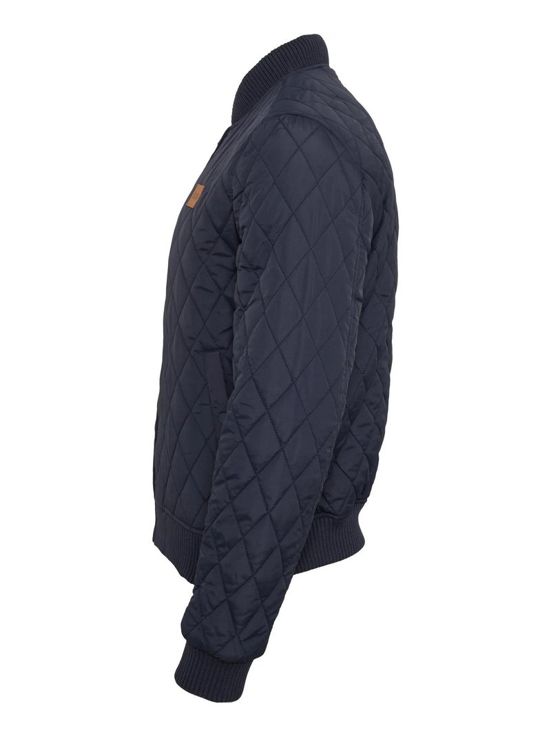 Urban Classics - Veste motif/style Losange Bleu marine - Kiabi