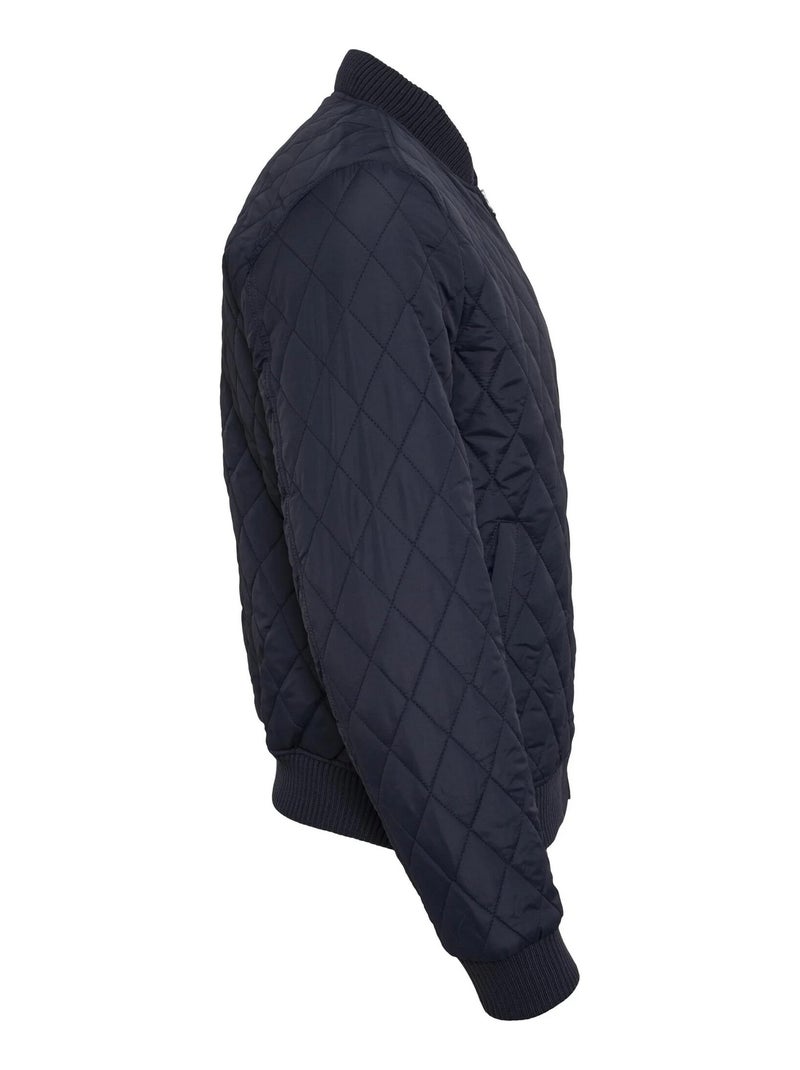 Urban Classics - Veste motif/style Losange Bleu marine - Kiabi