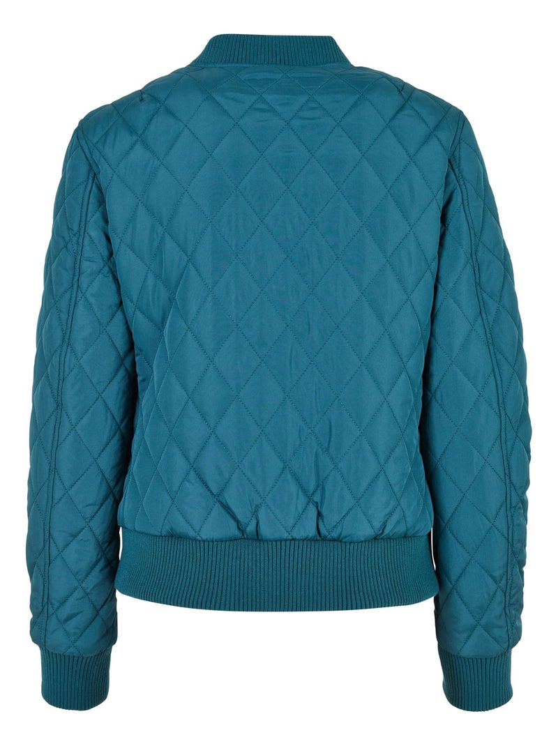 Urban Classics - Veste motif/style Losange Bleu turquoise - Kiabi
