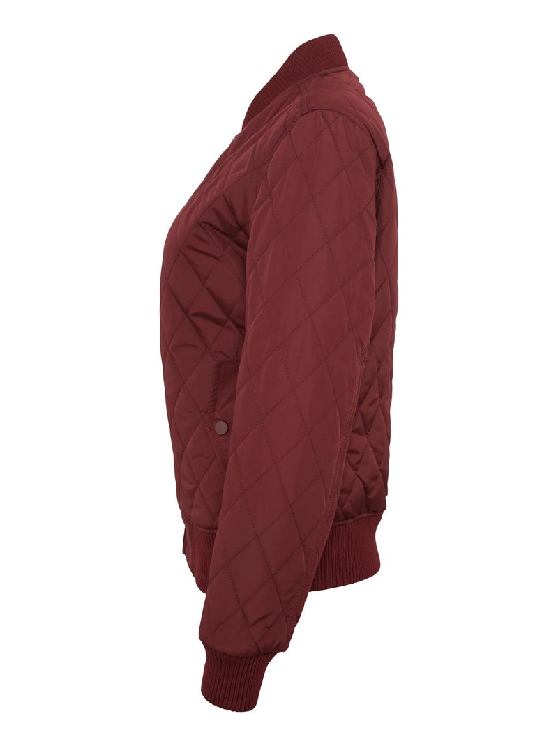 Urban Classics - Veste motif/style Losange Bordeaux - Kiabi