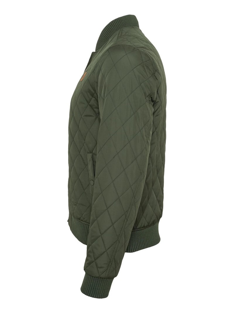 Urban Classics - Veste motif/style Losange Vert olive - Kiabi