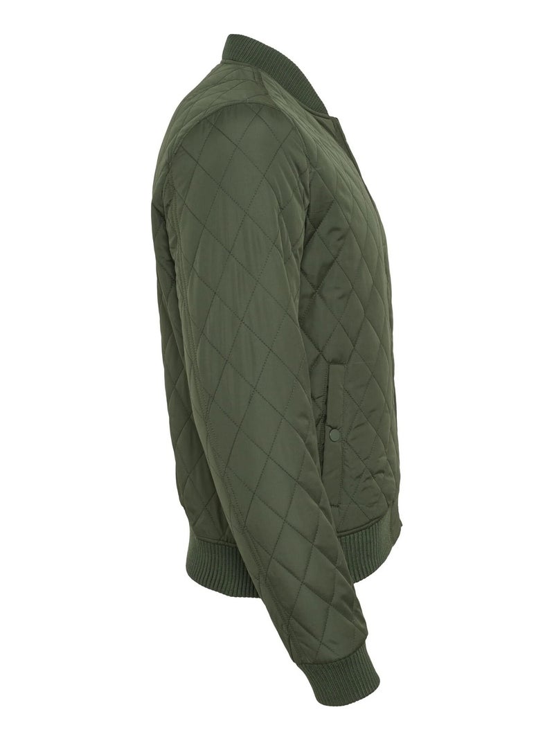 Urban Classics - Veste motif/style Losange Vert olive - Kiabi