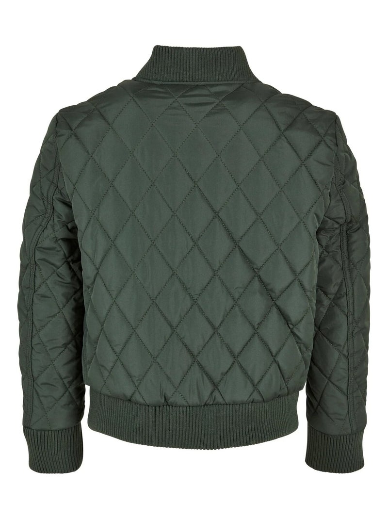 Urban Classics - Veste motif/style losange Vert olive - Kiabi