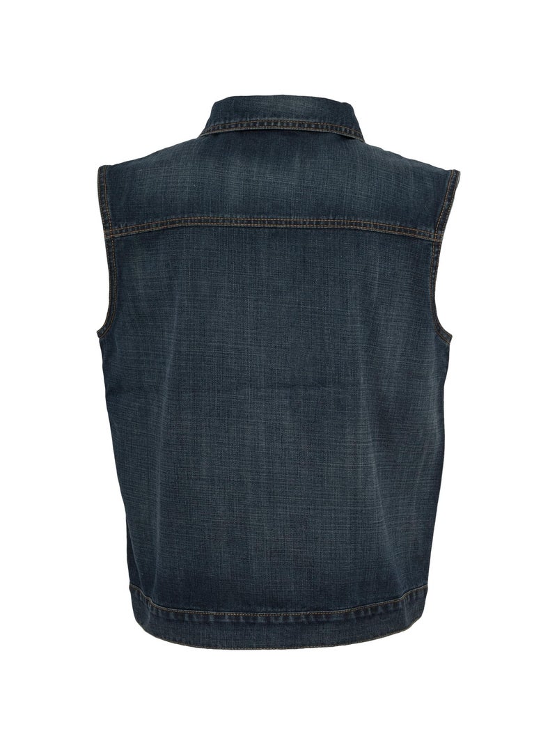 Urban Classics - Veste sans manches Bleu denim - Kiabi