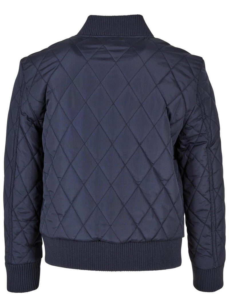 Urban Classics Veste matelassée en nylon Diamond pour garçons Bleu marine - Kiabi