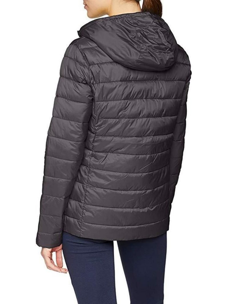 Urban snowbird veste rembourrée à capuche - result Gris Orange - Kiabi