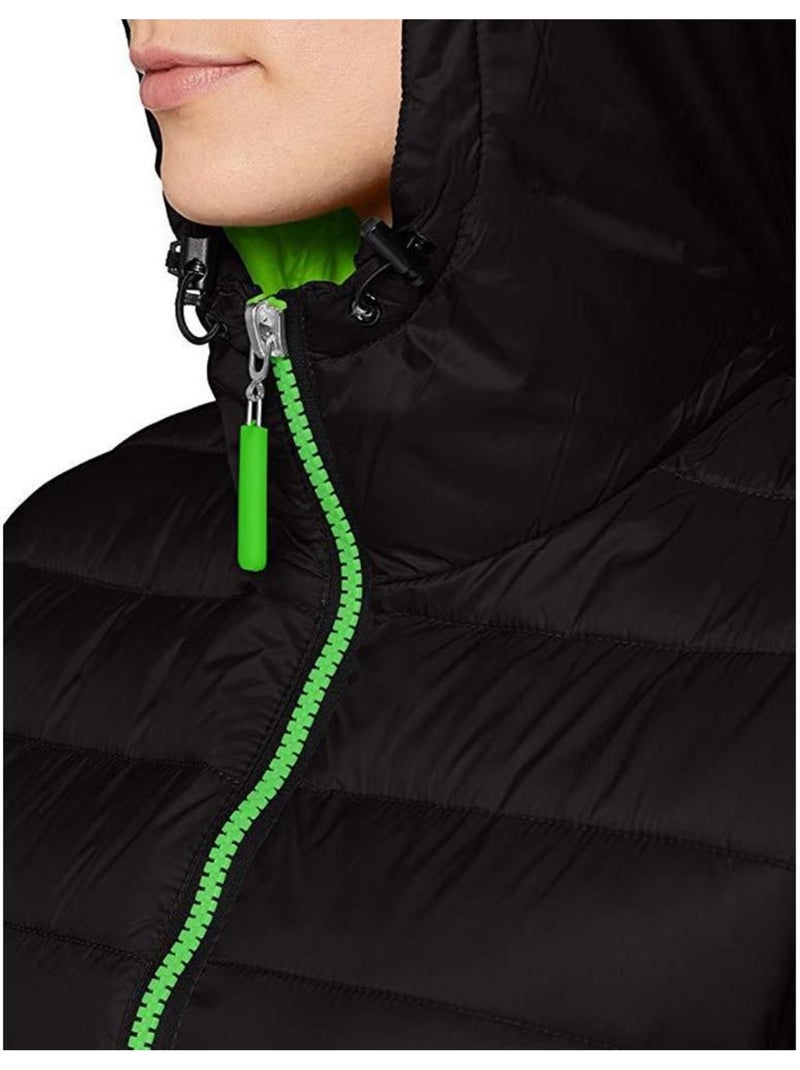 Urban snowbird veste rembourrée à capuche - result Noir Vert - Kiabi