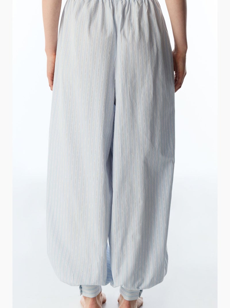 Vacation pantalon de pyjama rayé penti Bleu ciel - Kiabi