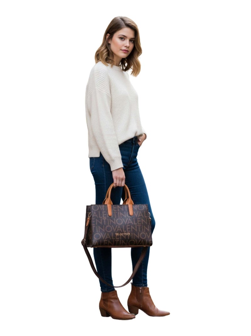 Valentino Sac à main Regina Re  Moro/Naturale Marron - Kiabi