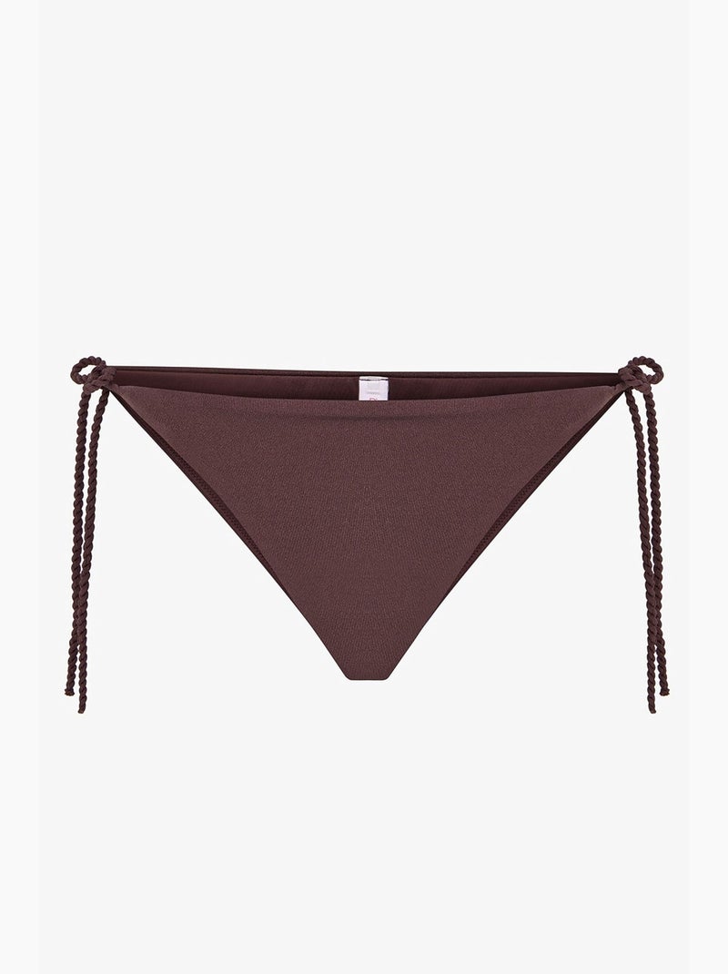 Valeria bas de bikini taille mi-haute penti Marron - Kiabi