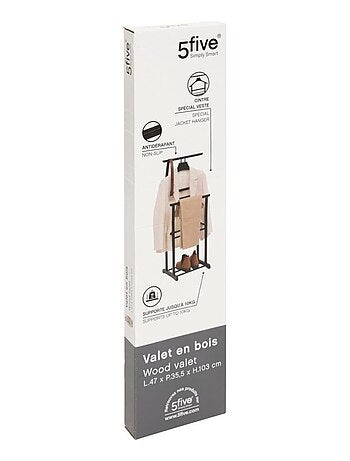 Valet de chambre en bois noir