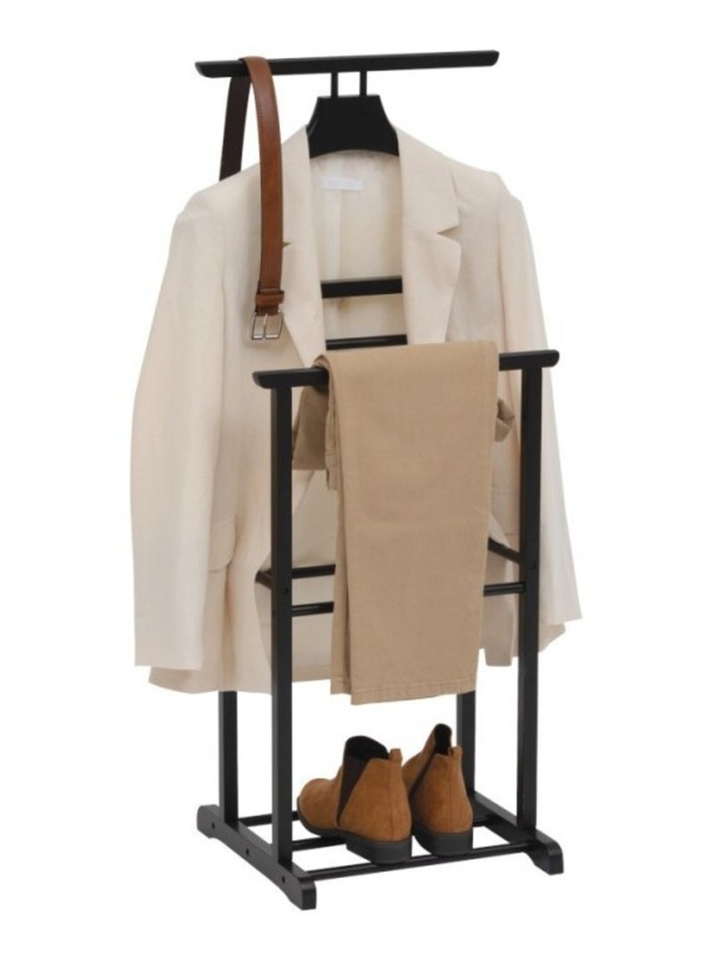 Valet de chambre en bois noir Noir - Kiabi