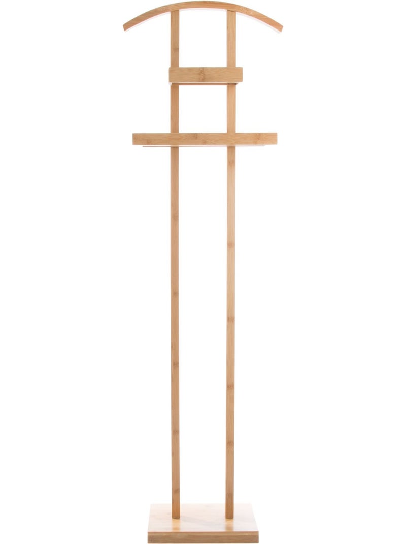 Valet de chambre porte vêtements en bambou Marron - Kiabi