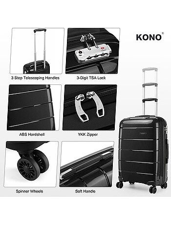 Valise - 55x40x21 cm pp 38 l tsa - kono