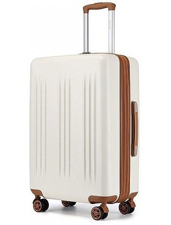 Valise - 65x43,5x25 cm, rigide abs, extensible, 4 roues 360°, serrure tsa - kono