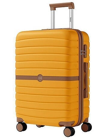 Valise - 66.5x45.5x25 cm, rigide abs + pc, 4 roues 360°, serrure tsa - kono