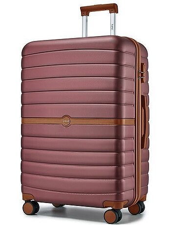 Valise - 66.5x45.5x25 cm, rigide abs + pc, 4 roues 360°, serrure tsa - kono