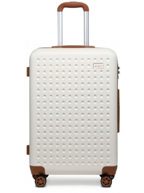 Valise - 75x48x29 cm, rigide abs + pc, 4 roues 360°, serrure tsa - kono - Kiabi Valise - 75x48x29 cm, rigide abs + pc, 4 roues 360°, serrure tsa - kono - Kiabi