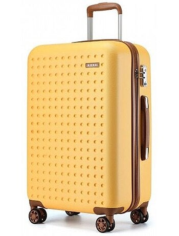Valise - 75x48x29 cm, rigide abs + pc, 4 roues 360°, serrure tsa - kono