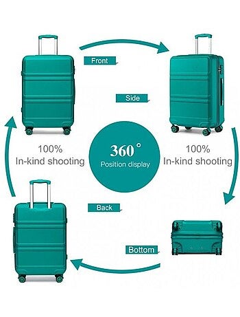 Valise - 75x48x30 cm rigide 100 l tsa - kono