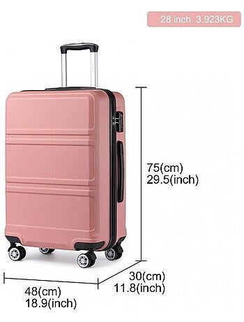 Valise - 75x48x30 cm rigide 100 l tsa - kono