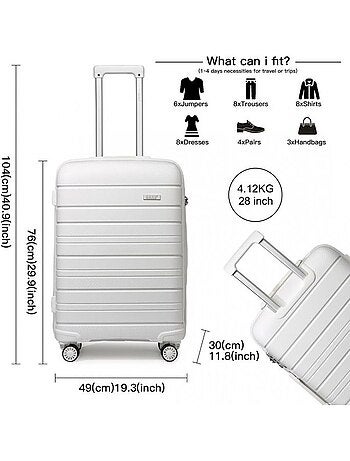 Valise - 76x49x30 cm pp 100 l tsa - kono