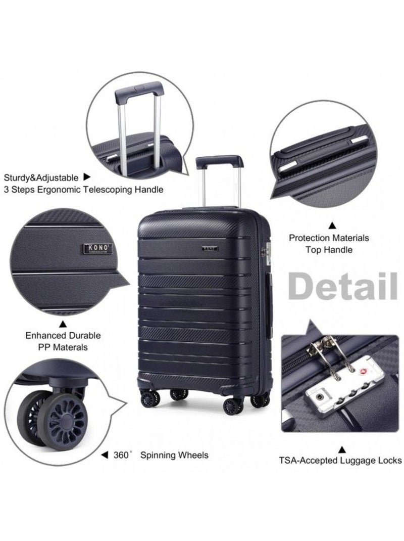 Valise - 76x49x30 cm rigide 100 l tsa - kono Blanc - Kiabi