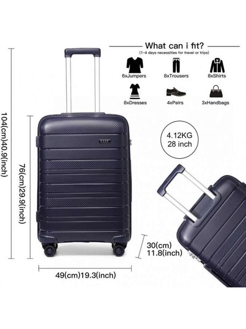 Valise - 76x49x30 cm rigide 100 l tsa - kono Blanc - Kiabi