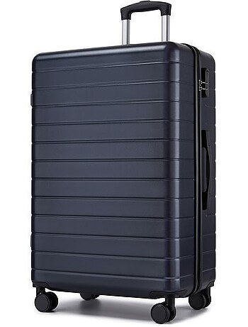 Valise - 76x50x29 cm, rigide abs, 4 roues 360°, serrure à code - kono