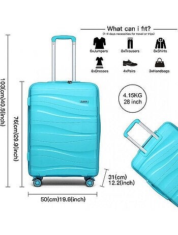 Valise - 76x50x31 cm pp 100 l tsa - kono
