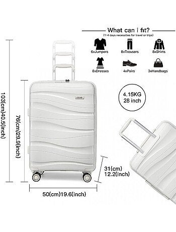 Valise - 76x50x31 cm pp 105 l tsa - kono