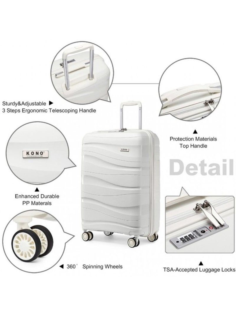 Valise - 76x50x31 cm pp 105 l tsa - kono Blanc - Kiabi