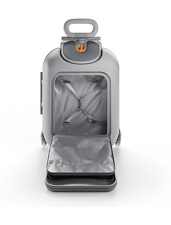 Valise Cabine Enfant Kinderkraft CABBY 2 en 1 porteur avec siège pliable compacte 20l