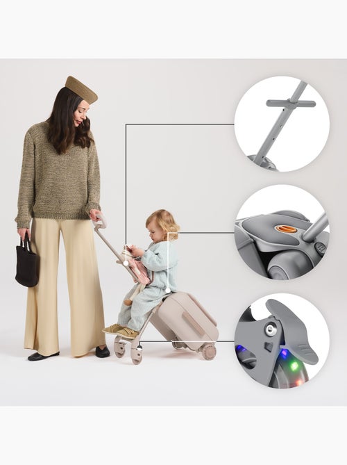Valise 2 en 1 Kinderkraft CABBY enfant cabine 20L 4 roues blocage poignée réglable - Kiabi Valise 2 en 1 Kinderkraft CABBY enfant cabine 20L 4 roues blocage poignée réglable - Kiabi