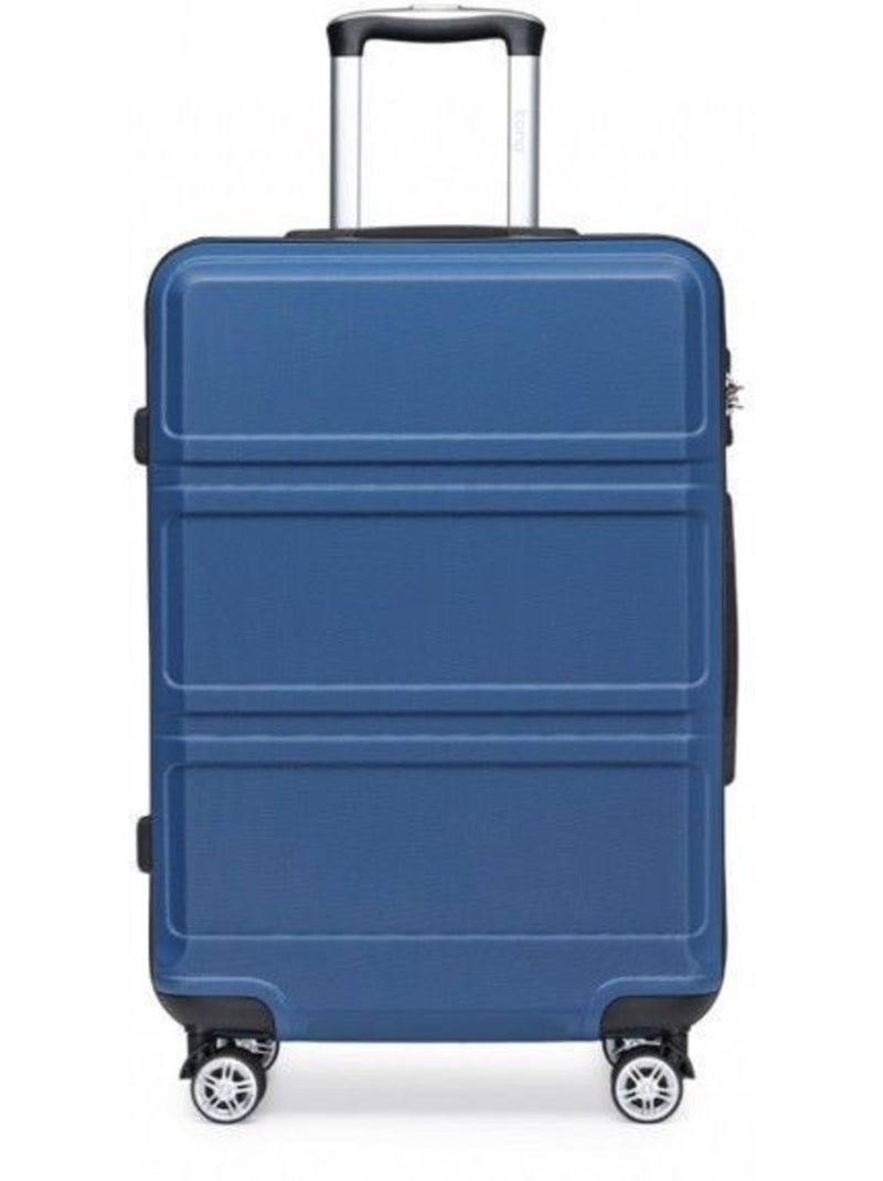 Valise cabine - 40/22/55 cm abs 4 roulettes serrure tsa - kono Bleu - Kiabi