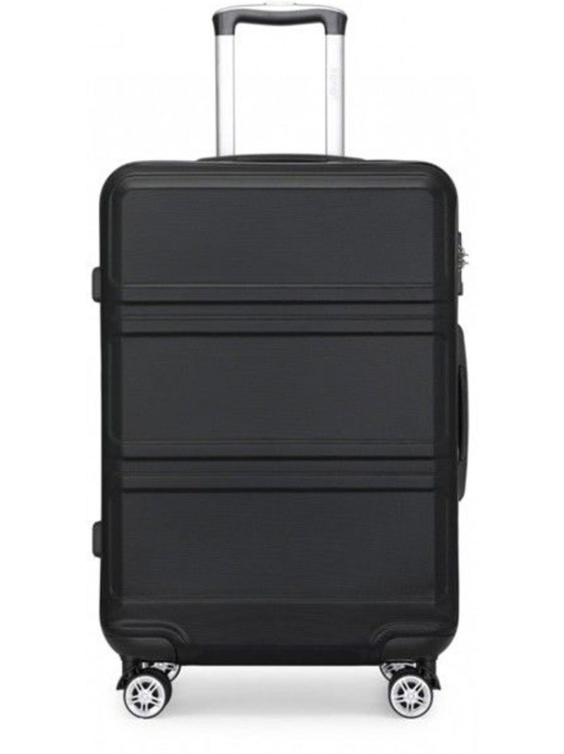 Valise cabine - 40/22/55 cm abs 4 roulettes serrure tsa - kono Noir - Kiabi