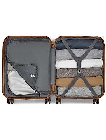 Valise cabine - 40/22/55 cm abs+pc 4 roulettes serrure tsa - kono