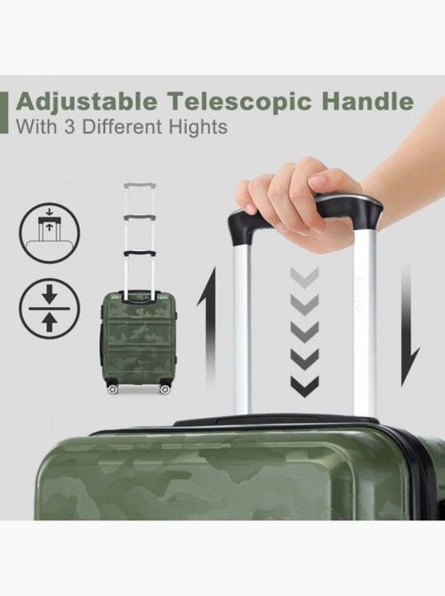 Valise cabine - 40/22/55 cm abs+pc 4 roulettes serrure tsa - kono - Kiabi Valise cabine - 40/22/55 cm abs+pc 4 roulettes serrure tsa - kono - Kiabi