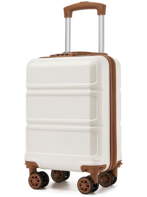 Valise cabine - 44x30.5x20 cm, rigide abs, 4 roues 360°, serrure tsa - kono - Kiabi Valise cabine - 44x30.5x20 cm, rigide abs, 4 roues 360°, serrure tsa - kono - Kiabi