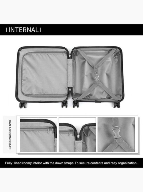Valise cabine - 45x20x35 cm abs 4 roulettes serrure tsa - kono - Kiabi Valise cabine - 45x20x35 cm abs 4 roulettes serrure tsa - kono - Kiabi
