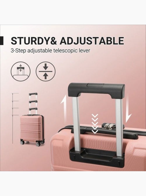 Valise cabine - 45x20x35 cm abs 4 roulettes serrure tsa - kono - Kiabi Valise cabine - 45x20x35 cm abs 4 roulettes serrure tsa - kono - Kiabi