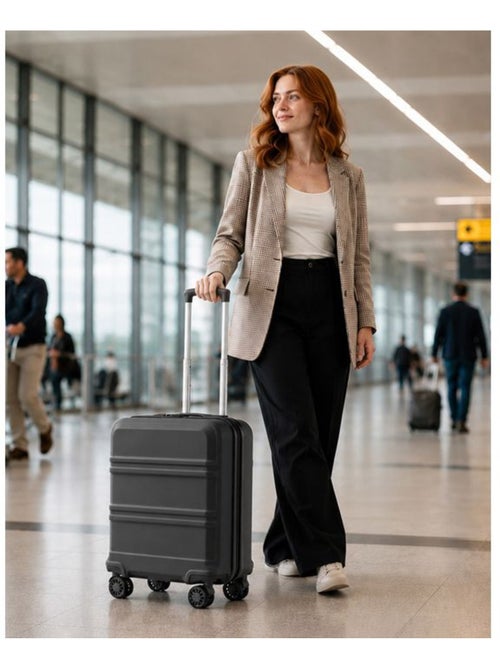 Valise cabine - 45x36x20 cm abs 4 roulettes serrure tsa - kono - Kiabi Valise cabine - 45x36x20 cm abs 4 roulettes serrure tsa - kono - Kiabi