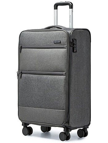 Valise cabine - 50x40x20 cm, souple, 4 roues 360°, serrure tsa - british traveller