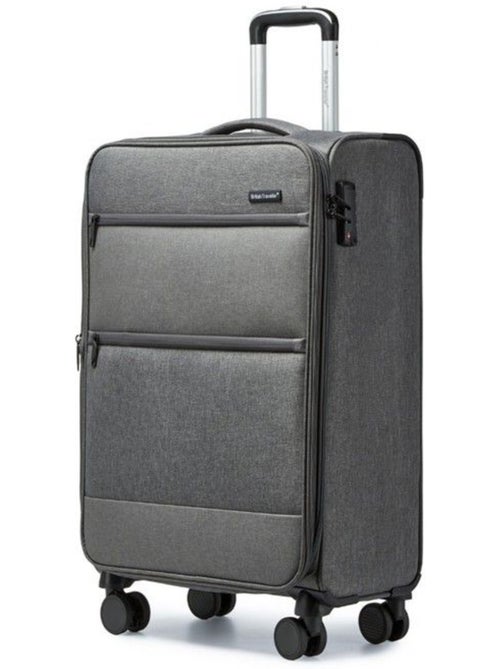 Valise cabine - 50x40x20 cm, souple, 4 roues 360°, serrure tsa - british traveller - Kiabi Valise cabine - 50x40x20 cm, souple, 4 roues 360°, serrure tsa - british traveller - Kiabi