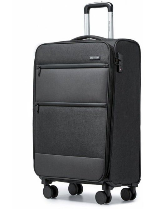 Valise cabine - 50x40x20 cm souple 4 roulettes serrure tsa - british traveller - Kiabi Valise cabine - 50x40x20 cm souple 4 roulettes serrure tsa - british traveller - Kiabi