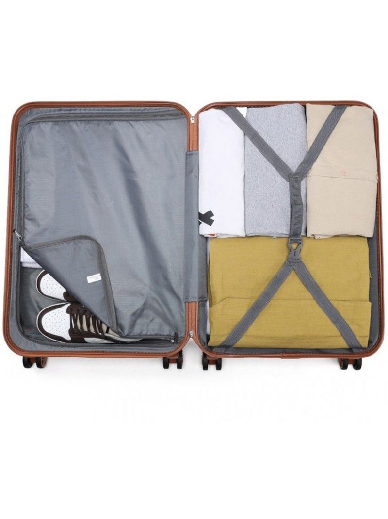 Valise cabine - 51.5x38x21 cm abs 41 l tsa - kono Crème - Kiabi
