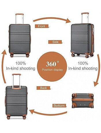 Valise cabine - 51.5x38x21 cm abs 41 l tsa - kono