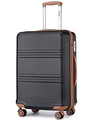Valise cabine - 51.5x38x21 cm, rigide abs, 4 roues 360°, serrure tsa - kono