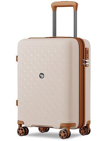 Valise cabine - 53.5x37x24 cm polypropylène 4 roulettes serrure tsa - kono